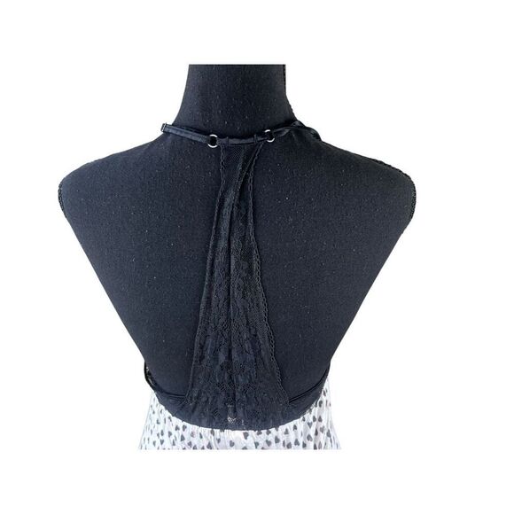 Victoria secrets Medium black lace hearts cotton sleep dress pajamas - Picture 5 of 6